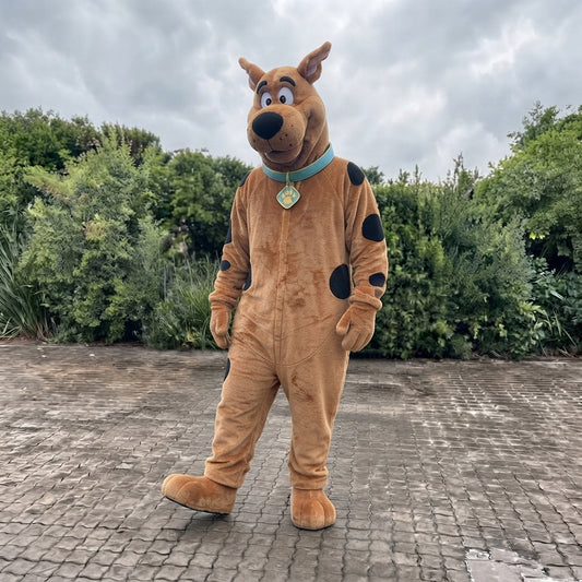 Scooby-Doo Costume for Adults - Cartoon Dog Jumpsuit