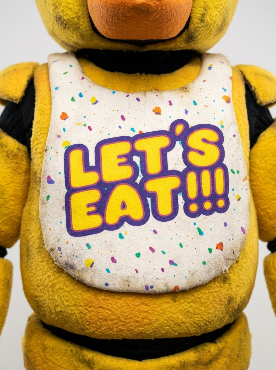 Chica costume for adults, fabric macro