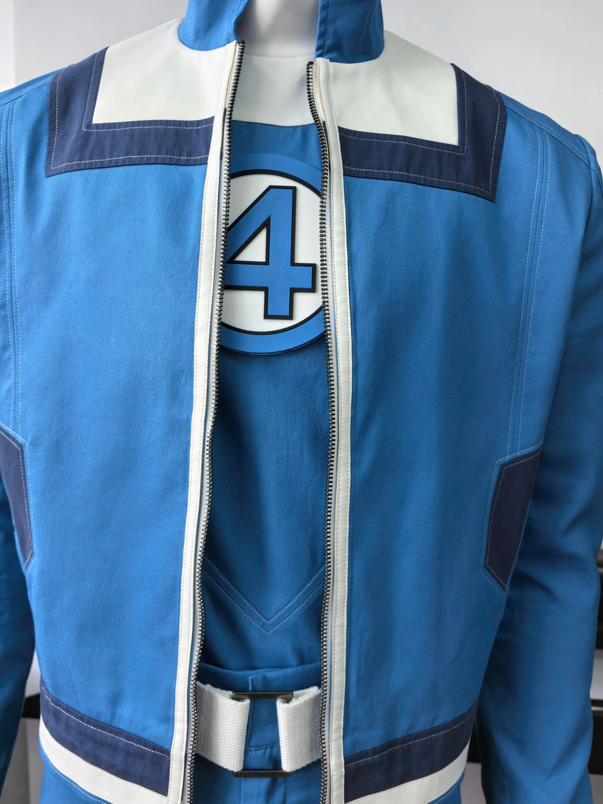 Fantastic Four Costume for Adults - Blue Superhero Team Suit