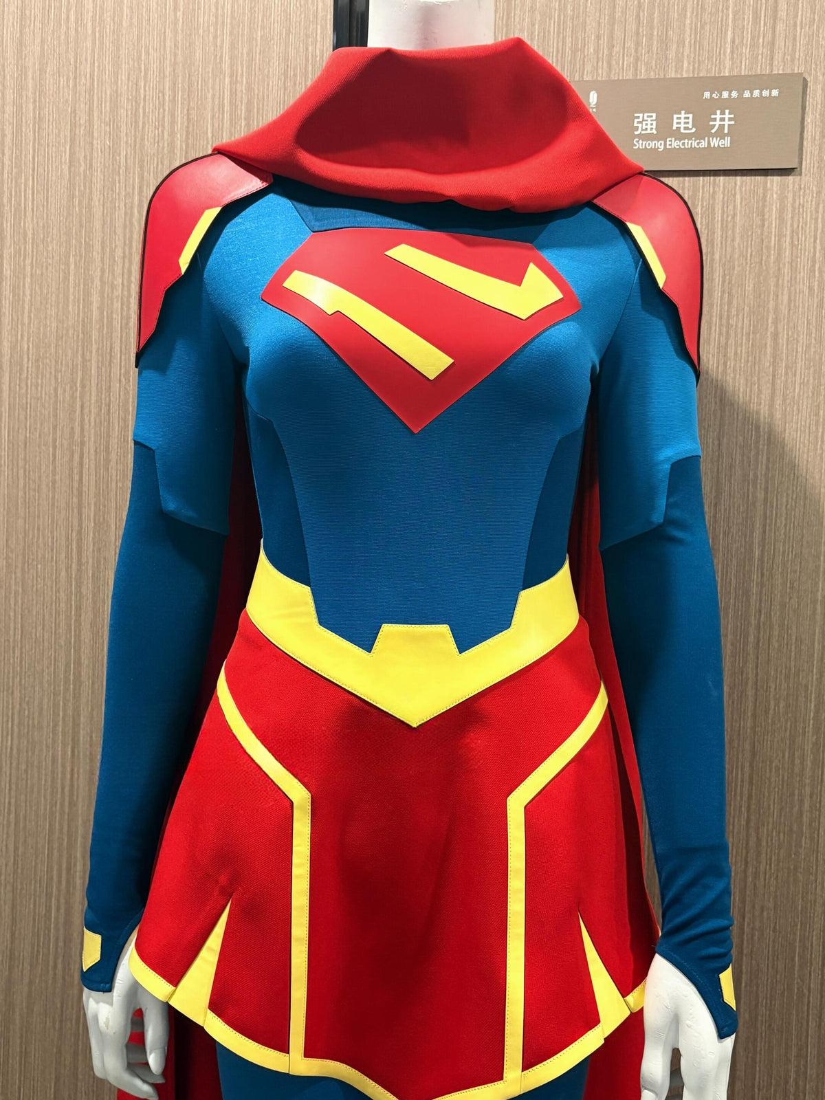 Supergirl Costume for Women - Blue and Red Superhero Dress