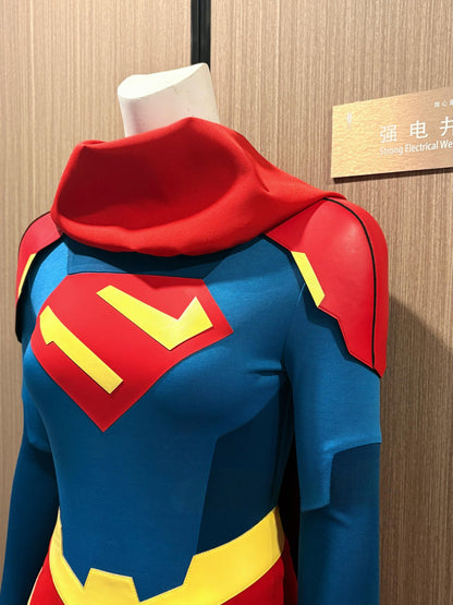 Supergirl Costume for Women - Blue and Red Superhero Dress