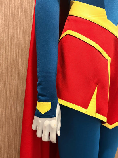 Supergirl Costume for Women - Blue and Red Superhero Dress