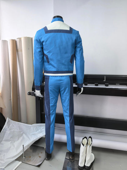 Fantastic Four Costume for Adults - Blue Superhero Team Suit