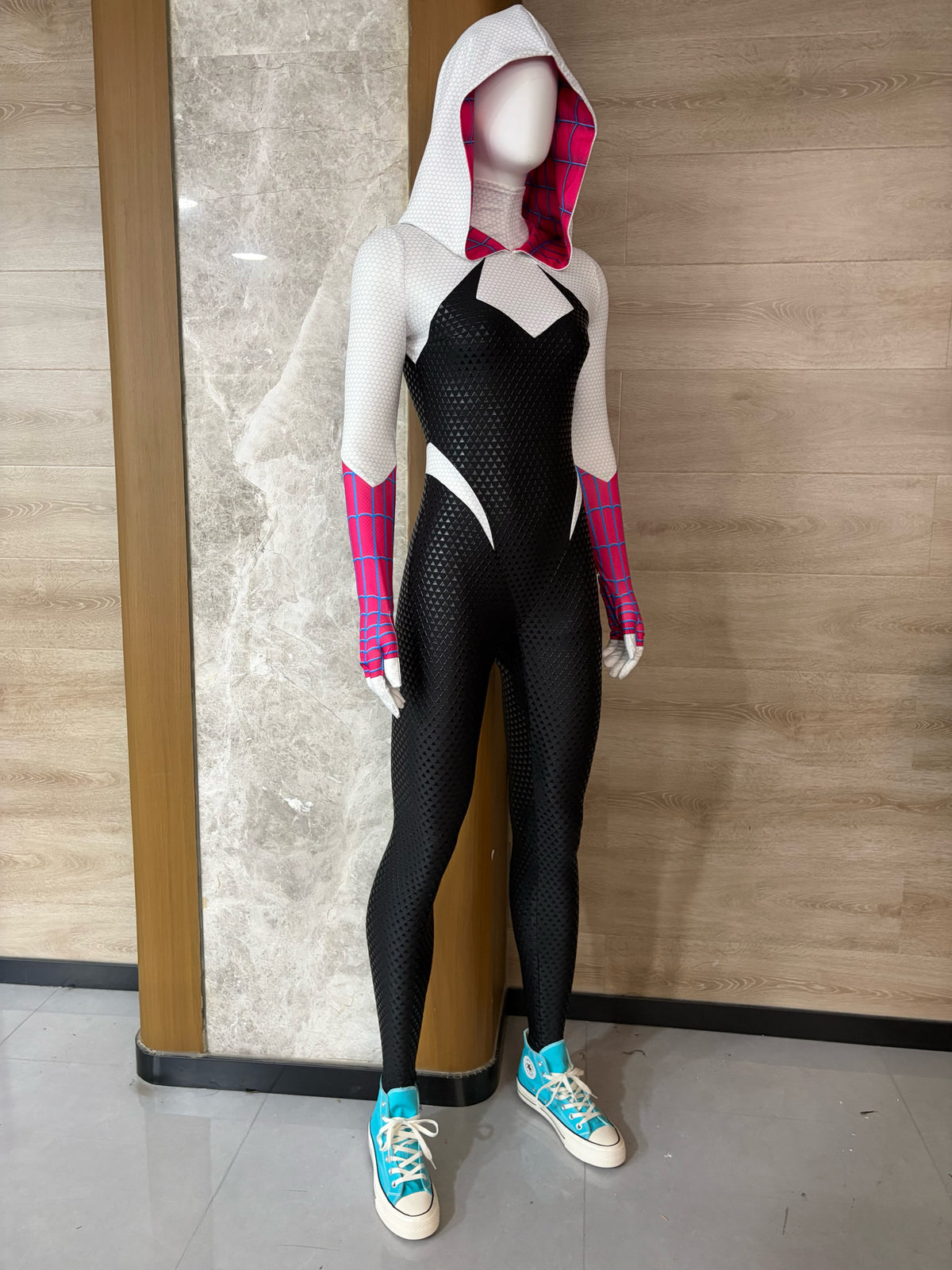 Spider-Gwen Costume for Women - Spider-Verse Bodysuit