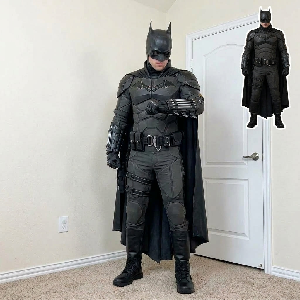 Armored Batman Costume for Men - Dark Knight Muscle Suit