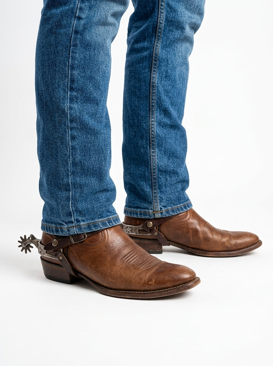 Woody Costume - boots and jeans close-up
