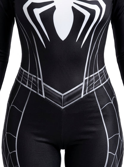 Black Spider-Woman Costume - suit waist close-up