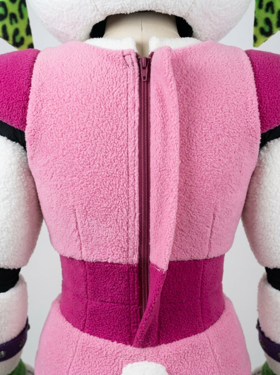 Glamrock Chica costume for adults, head close-up