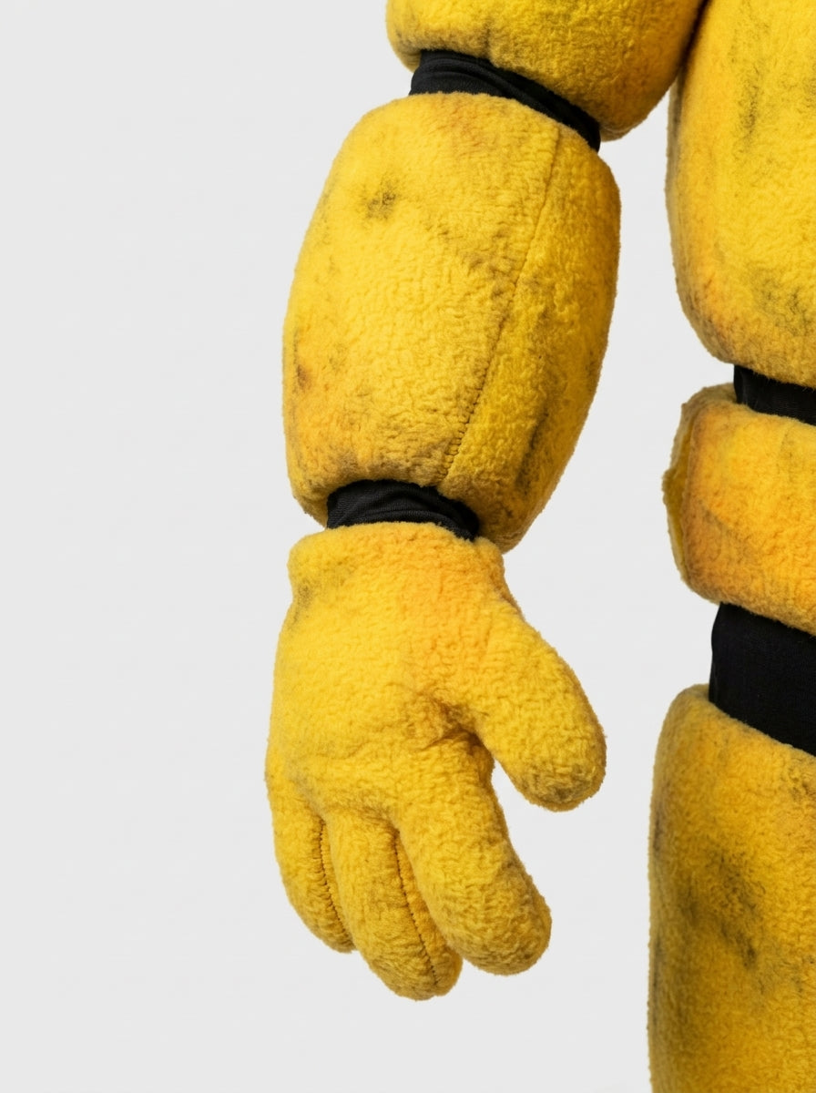 Chica costume for adults, sleeve and mitten detail