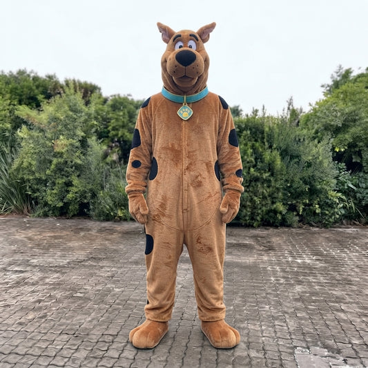 Scooby-Doo Costume for Adults - Cartoon Dog Jumpsuit