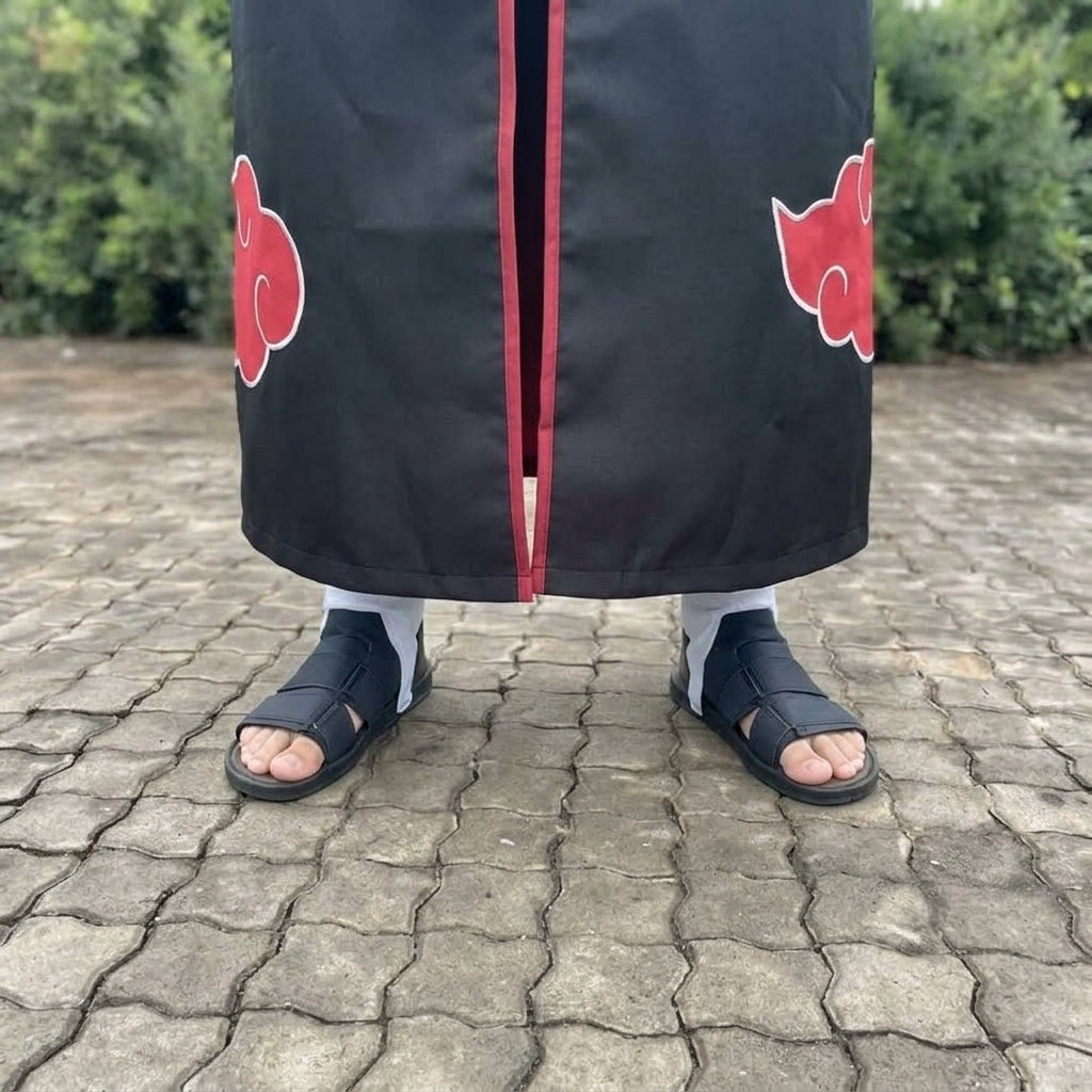 Akatsuki Cloak Costume - Naruto Anime Red Cloud Robe