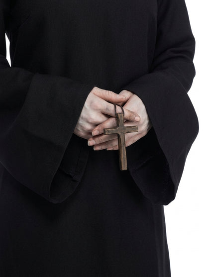 Scary Nun Costume - wooden crucifix detail