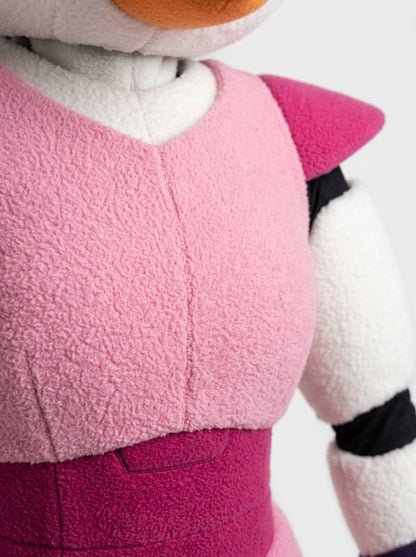 Glamrock Chica costume for adults, fabric macro