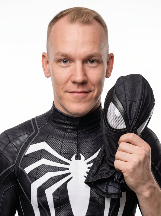 Black Spider-Man Costume for Adults
