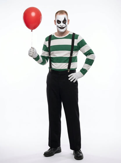Scary Clown Costume - model posing, full body
