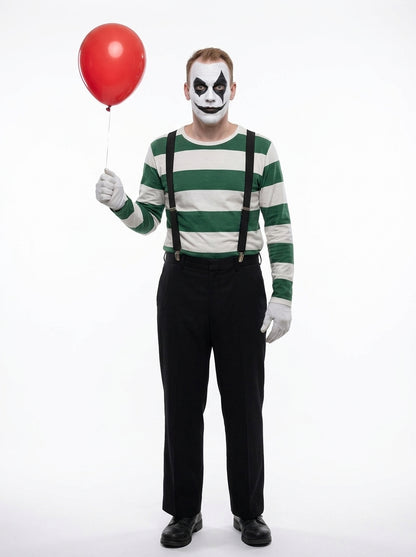 Scary Clown Costume - alternate full body view