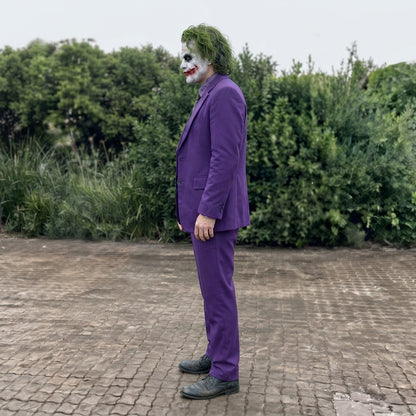 Joker Costume for Men - Purple Clown Prince Villain Suit