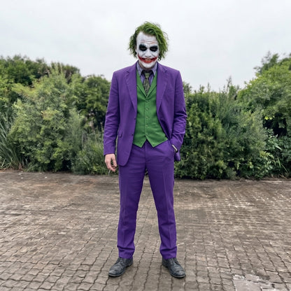 Joker Costume for Men - Purple Clown Prince Villain Suit