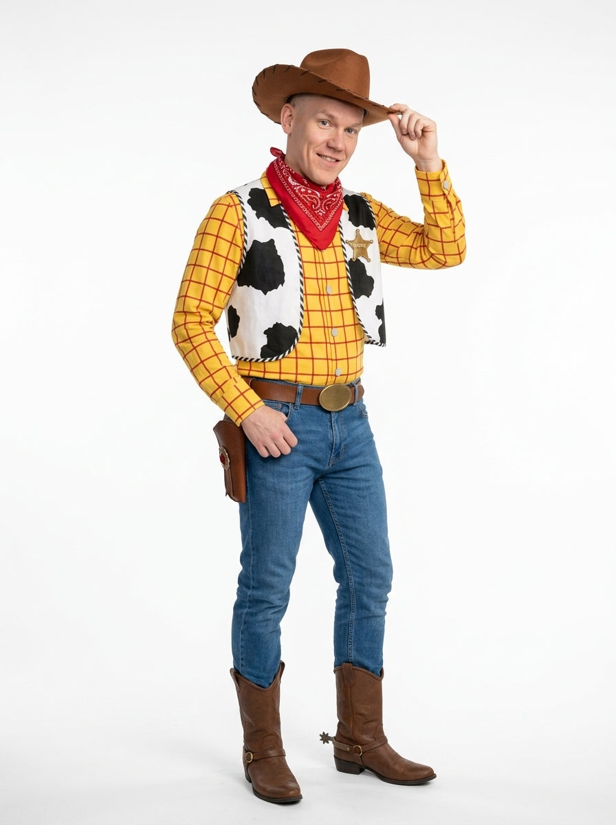 Woody Costume - model posing, full body