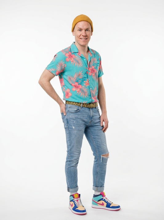 Hawaiian Tourist Costume - alternate full body view