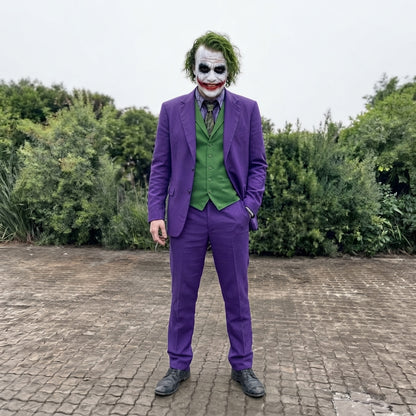 Joker Costume for Men - Purple Clown Prince Villain Suit