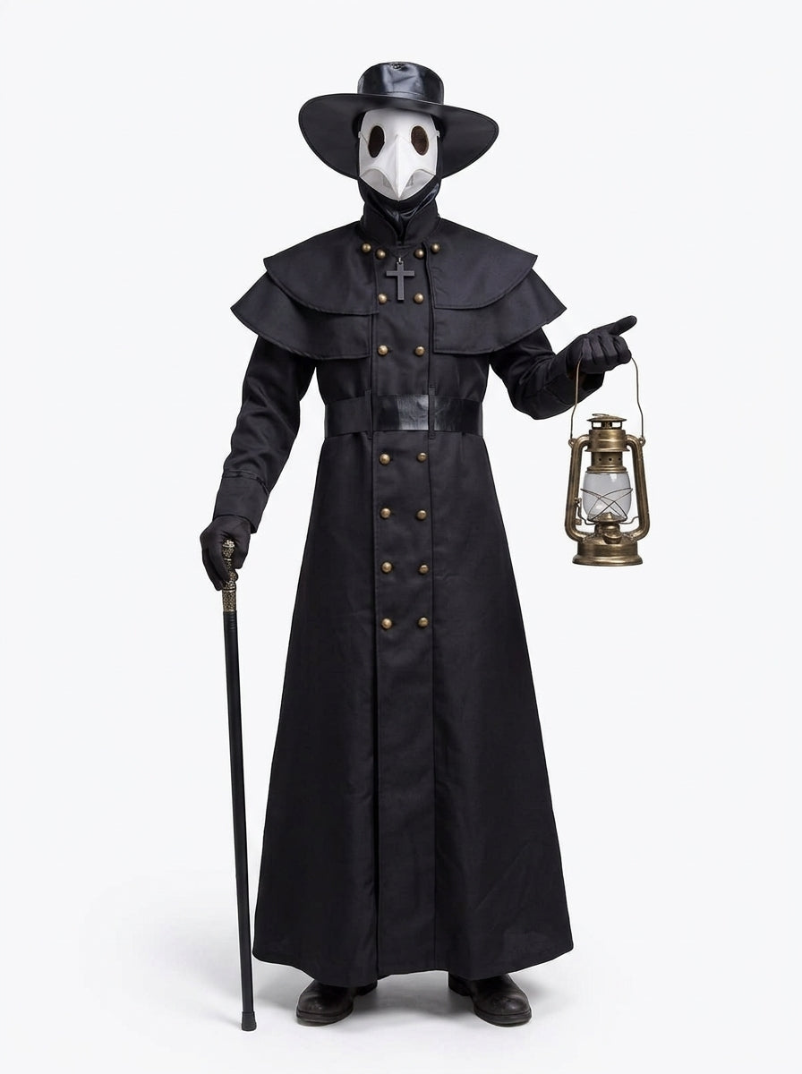 Plague Doctor Costume - cane and lantern props