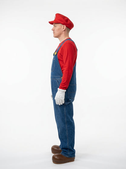 Mario Costume - side profile view
