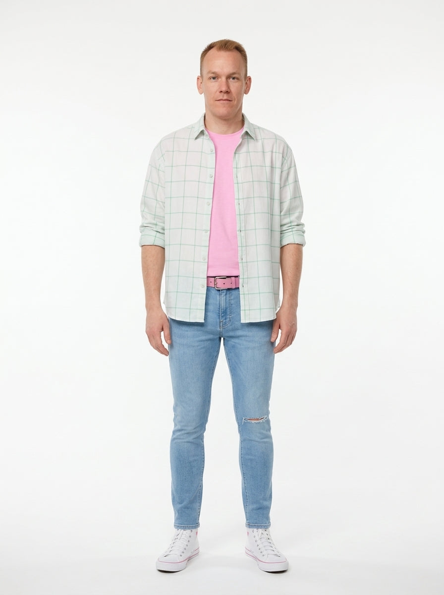Ken Costume - flannel and jeans view