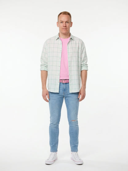 Ken Costume - flannel and jeans view