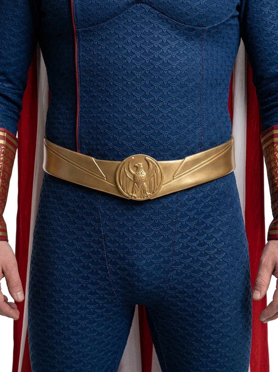 Homelander Costume - gold utility belt close-up