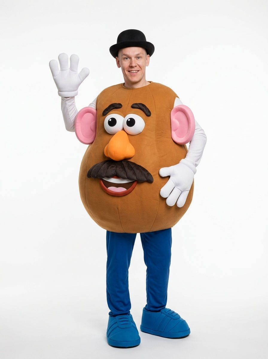 Mr. Potato Head Costume - model waving, full body