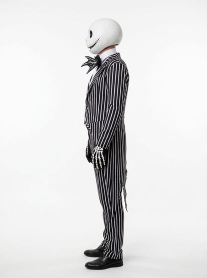 Jack Skellington Costume - model posing with mask