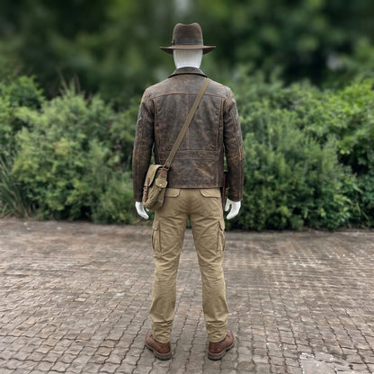 Indiana Jones Costume for Men - Adventurer Hat and Jacket Outfit