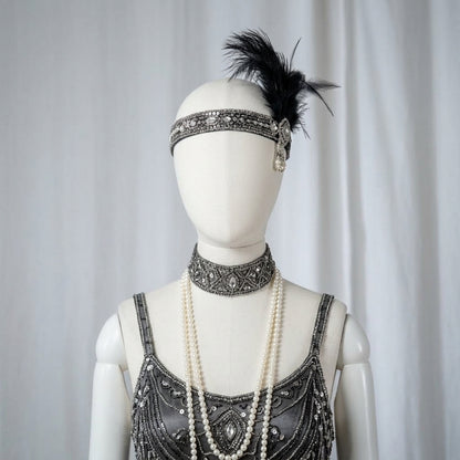 1920s Flapper Dress - Gatsby Sequin Party Costume Dress