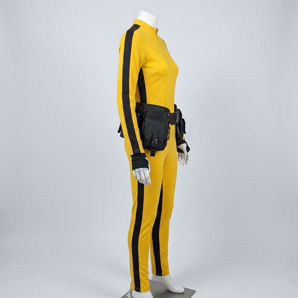 Kill Bill Costume for Adults - Yellow Bride Jumpsuit