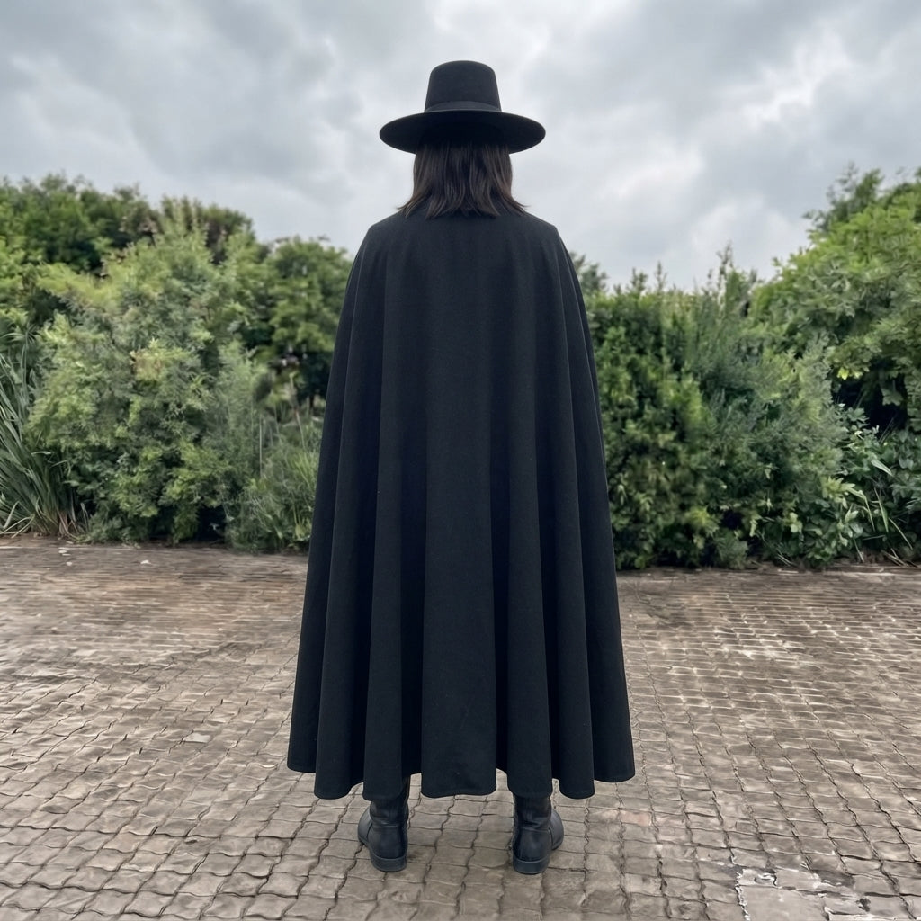 V for Vendetta Costume - Guy Fawkes Mask and Cloak Outfit
