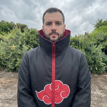 Akatsuki Cloak Costume - Naruto Anime Red Cloud Robe