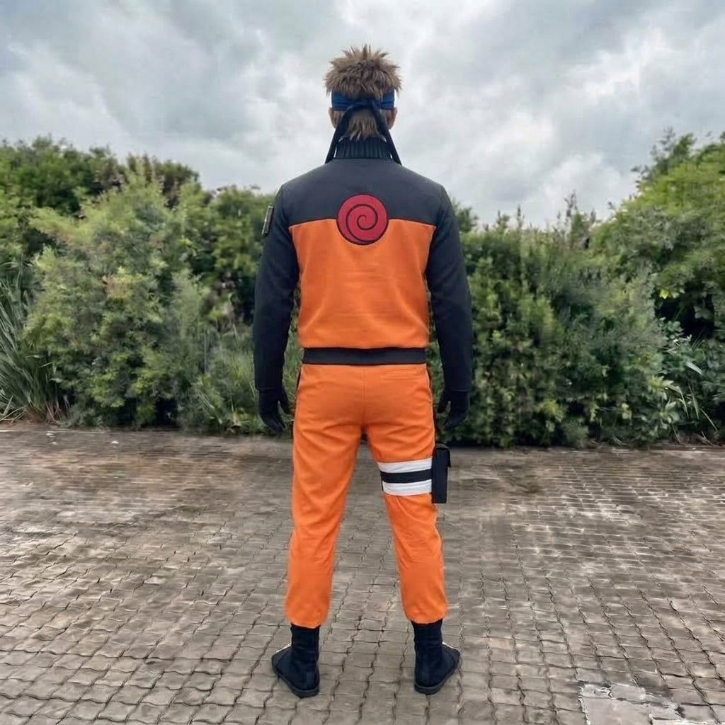 Naruto Costume for Adults - Orange Ninja Anime Jumpsuit