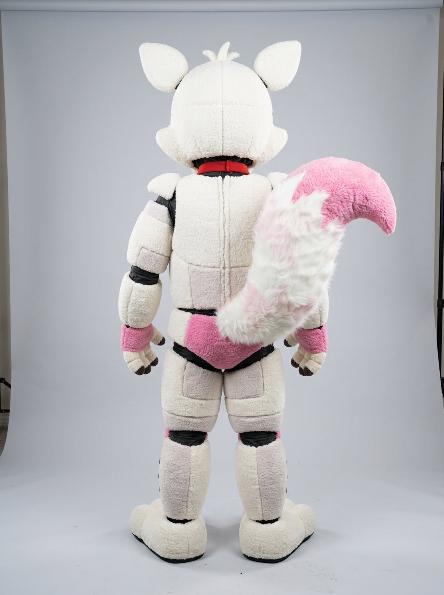 Funtime Foxy costume for adults, rear view