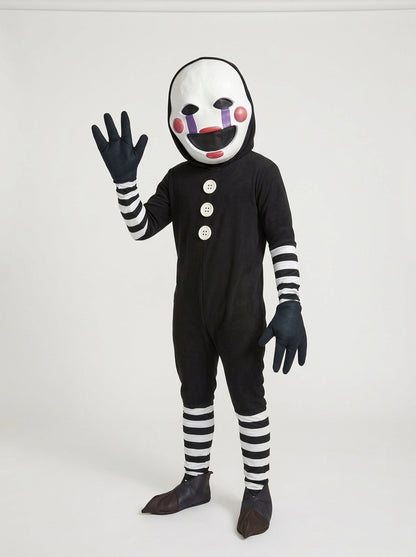 the Puppet costume for adults, waving in studio