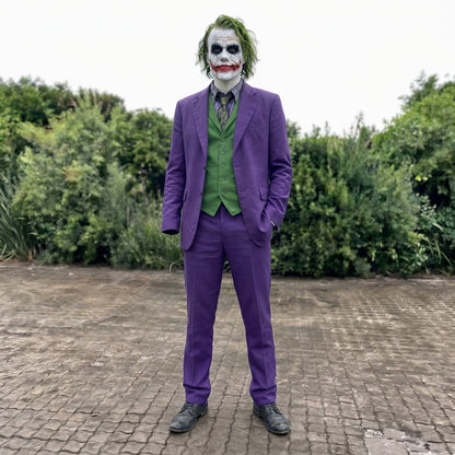 Joker Costume for Men - Purple Clown Prince Villain Suit