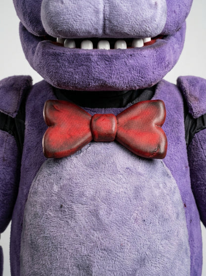 Bonnie costume for adults, red bow tie detail