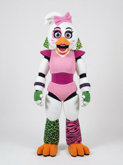 Glamrock Chica costume for adults, full body standing pose