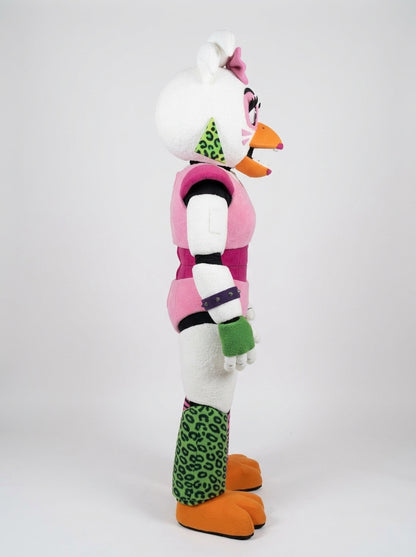 Glamrock Chica costume for adults, mascot costume front view