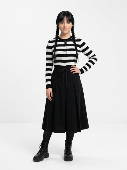 Wednesday Addams Costume - model posing, full body
