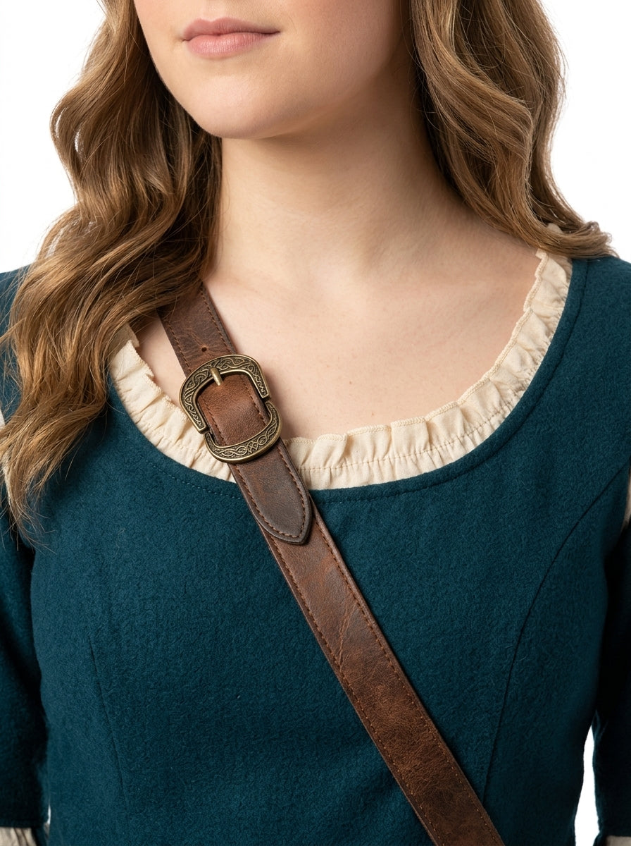 Medieval Archer Costume - dress close-up view