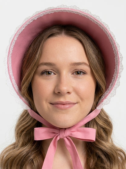 Bo Peep Costume - pink lace bonnet