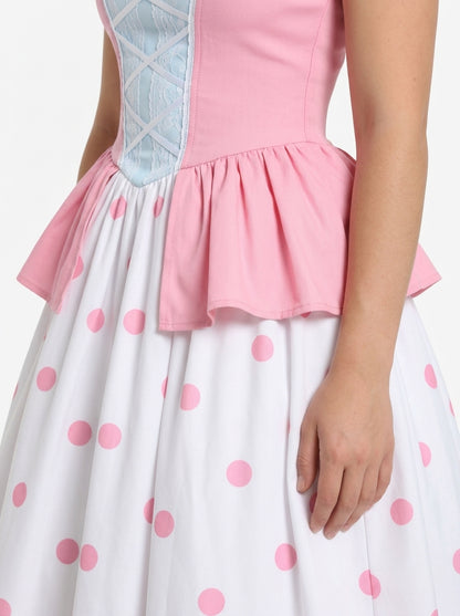 Bo Peep Costume - polka dot skirt detail