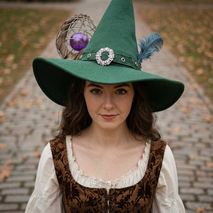 Witch Costume for Women - Black Halloween Witch Dress Set