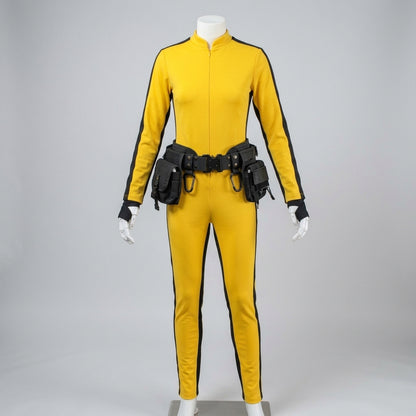 Kill Bill Costume for Adults - Yellow Bride Jumpsuit